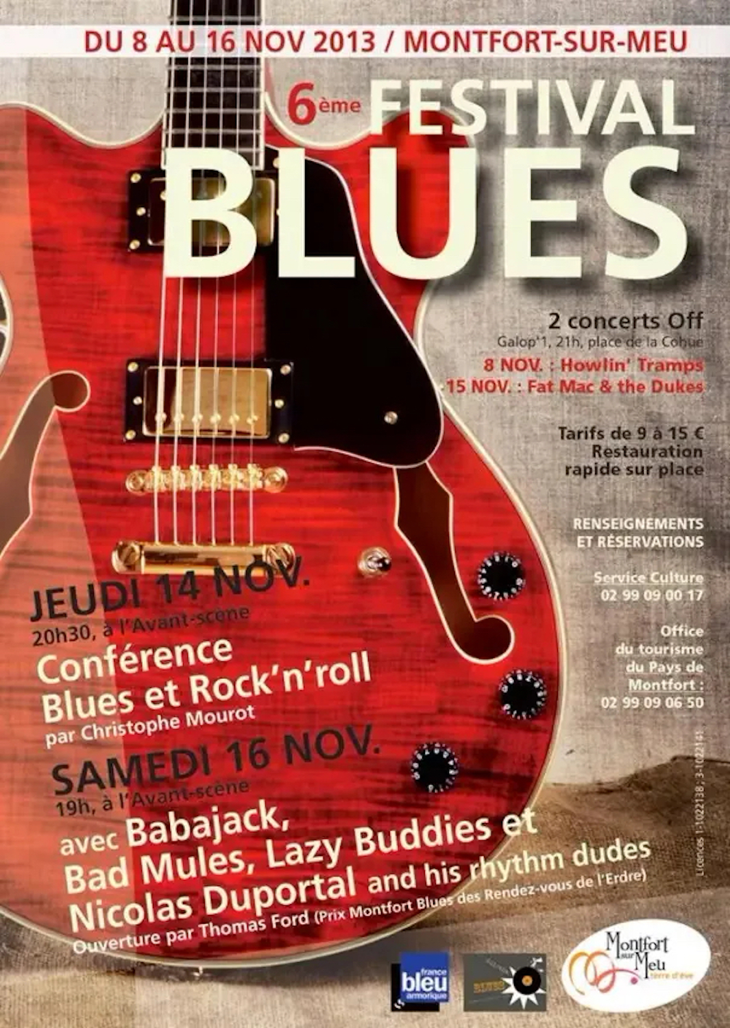 affiche Montfort Blues Festival 2013