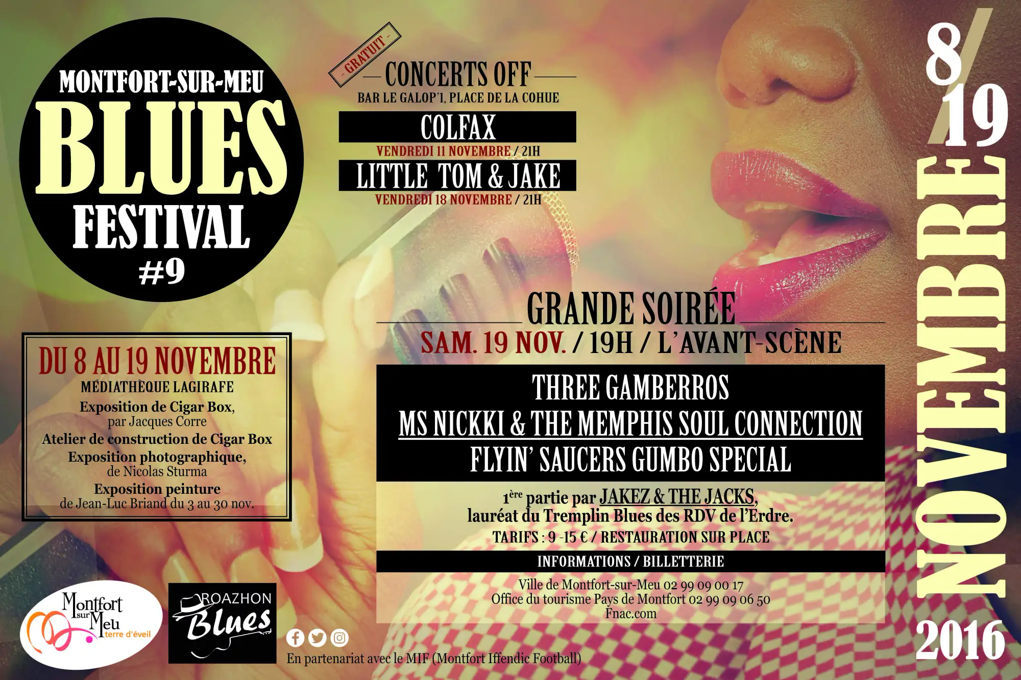 affiche Montfort Blues Festival 2016