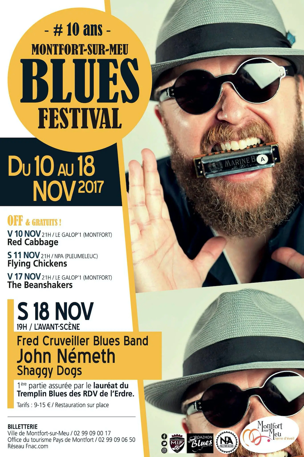 affiche Montfort Blues Festival 2017