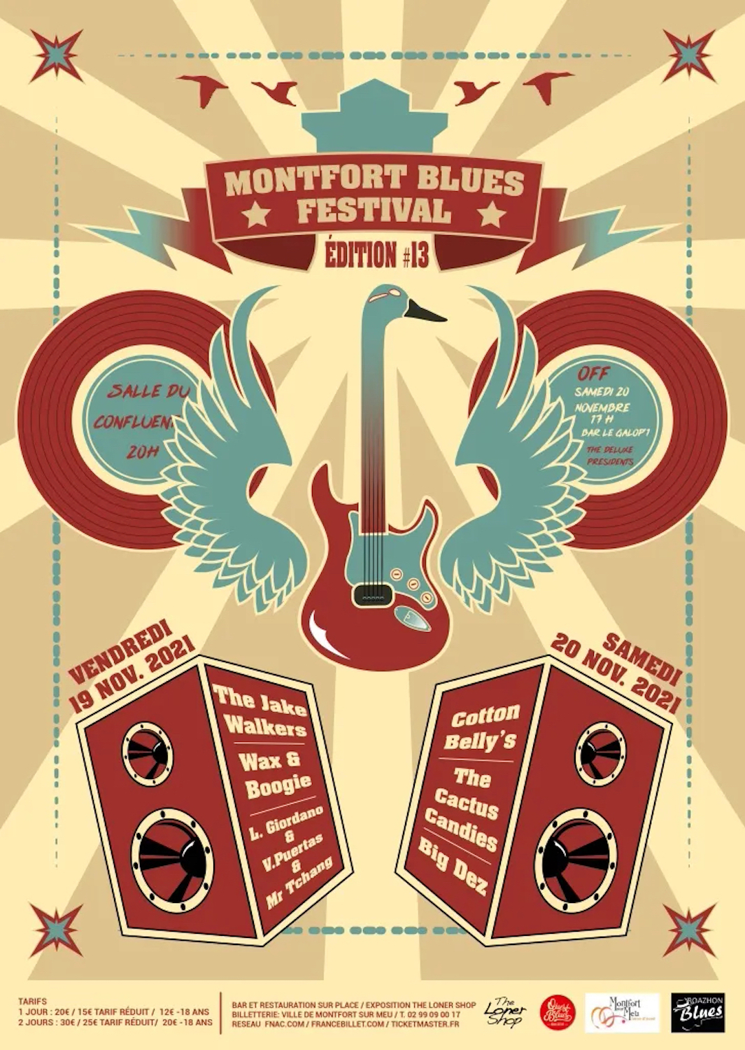 affiche Montfort Blues Festival 2021
