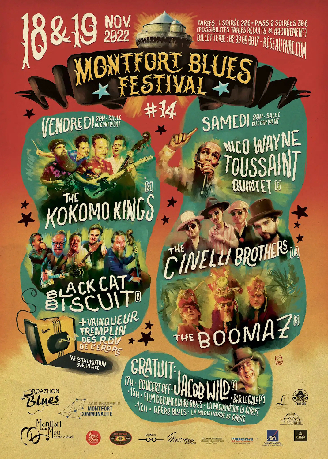 affiche Montfort Blues Festival 2022