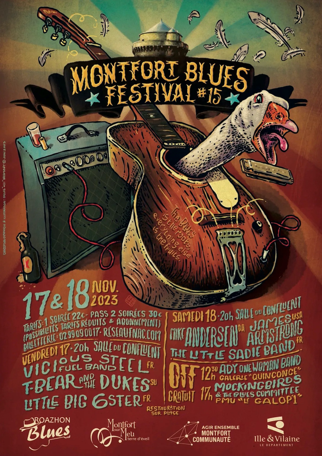 affiche Montfort Blues Festival 2023