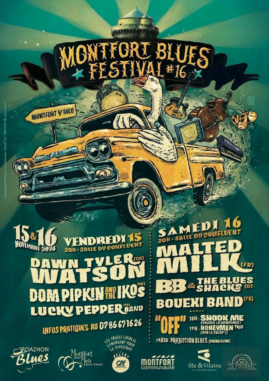affiche Montfort Blues Festival 2024
