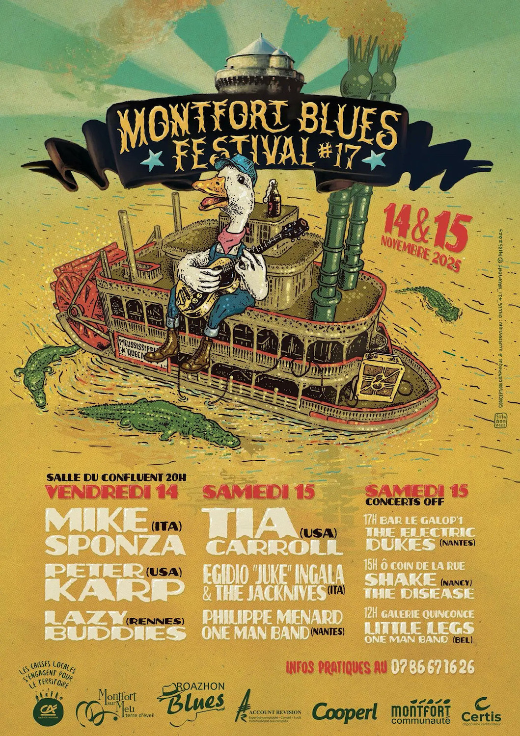 affiche Montfort Blues Festival 2025